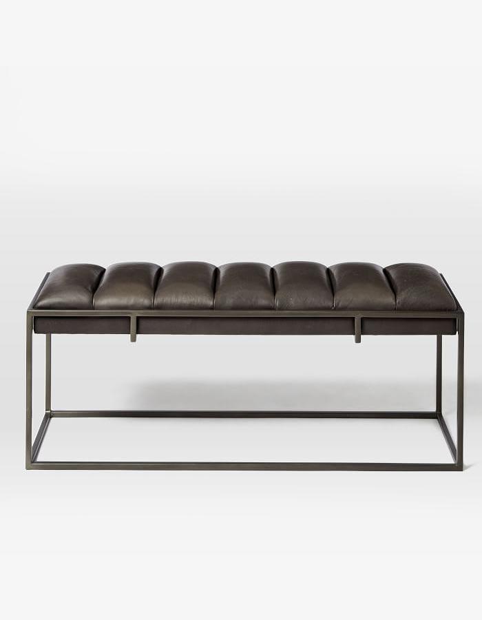 Asphire Siyah Deri Bench