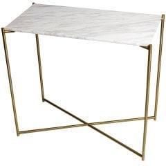 Liaze Gold Metal Mermer Konsol&Dresuar