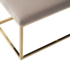 Rectangle Krem Bench