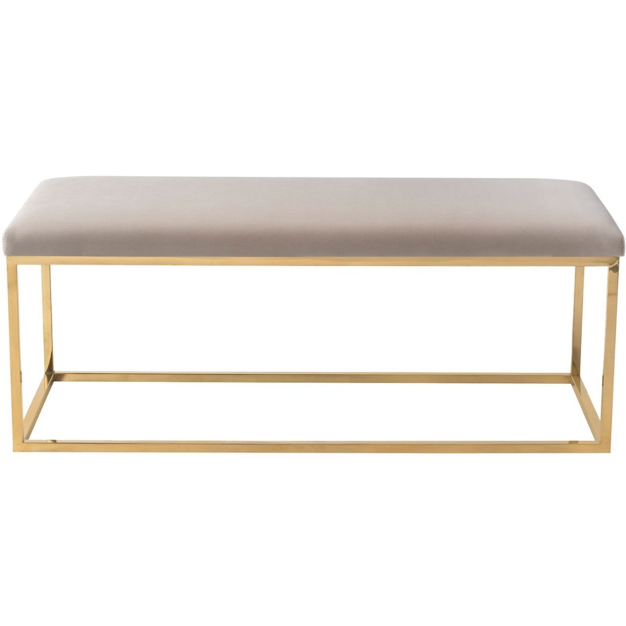 Rectangle Krem Bench