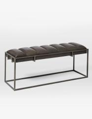 Asphire Siyah Deri Bench