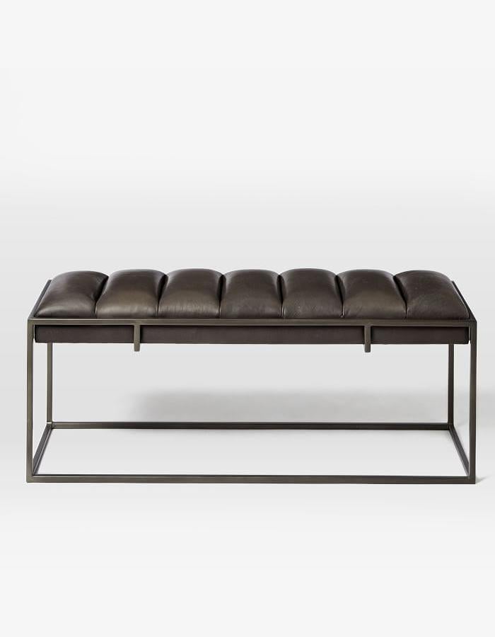 Asphire Siyah Deri Bench