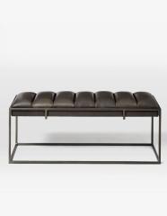Asphire Siyah Deri Bench