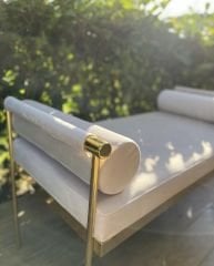 Biconsilio Helen Metal Silindir Yastıklı Bench
