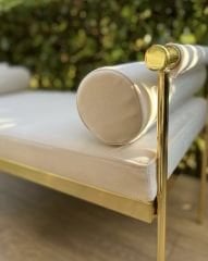 Biconsilio Helen Metal Silindir Yastıklı Bench